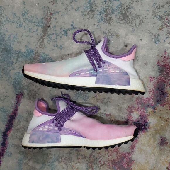 Adidas Pharrell × NMD Human Race Trail Holi Festival Mens Size 10 - Picture 9 of 16
